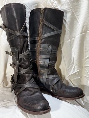 Free Bird Leather Tall Boots